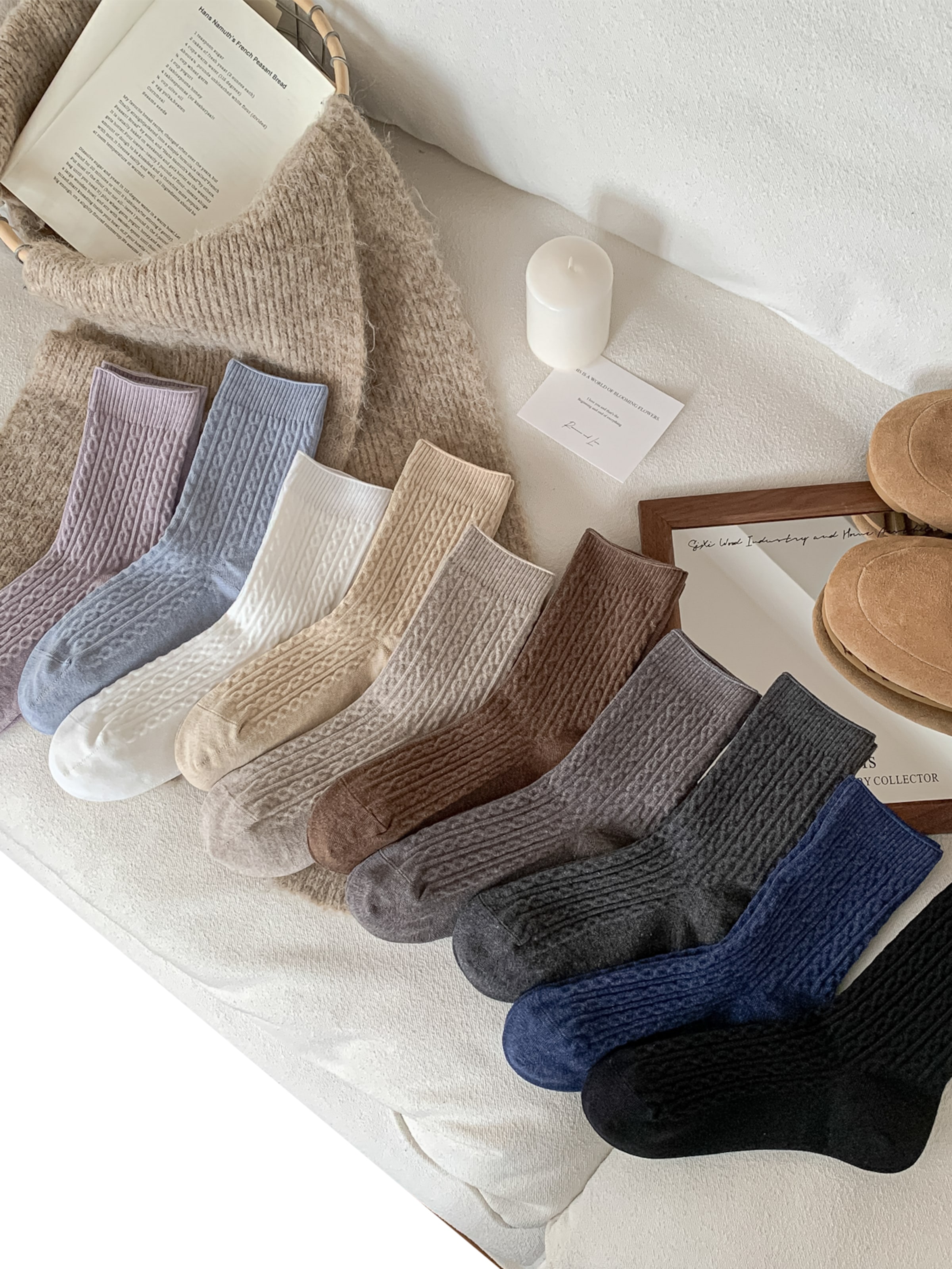 Millo Socks 'Cosy Twist' in Blue