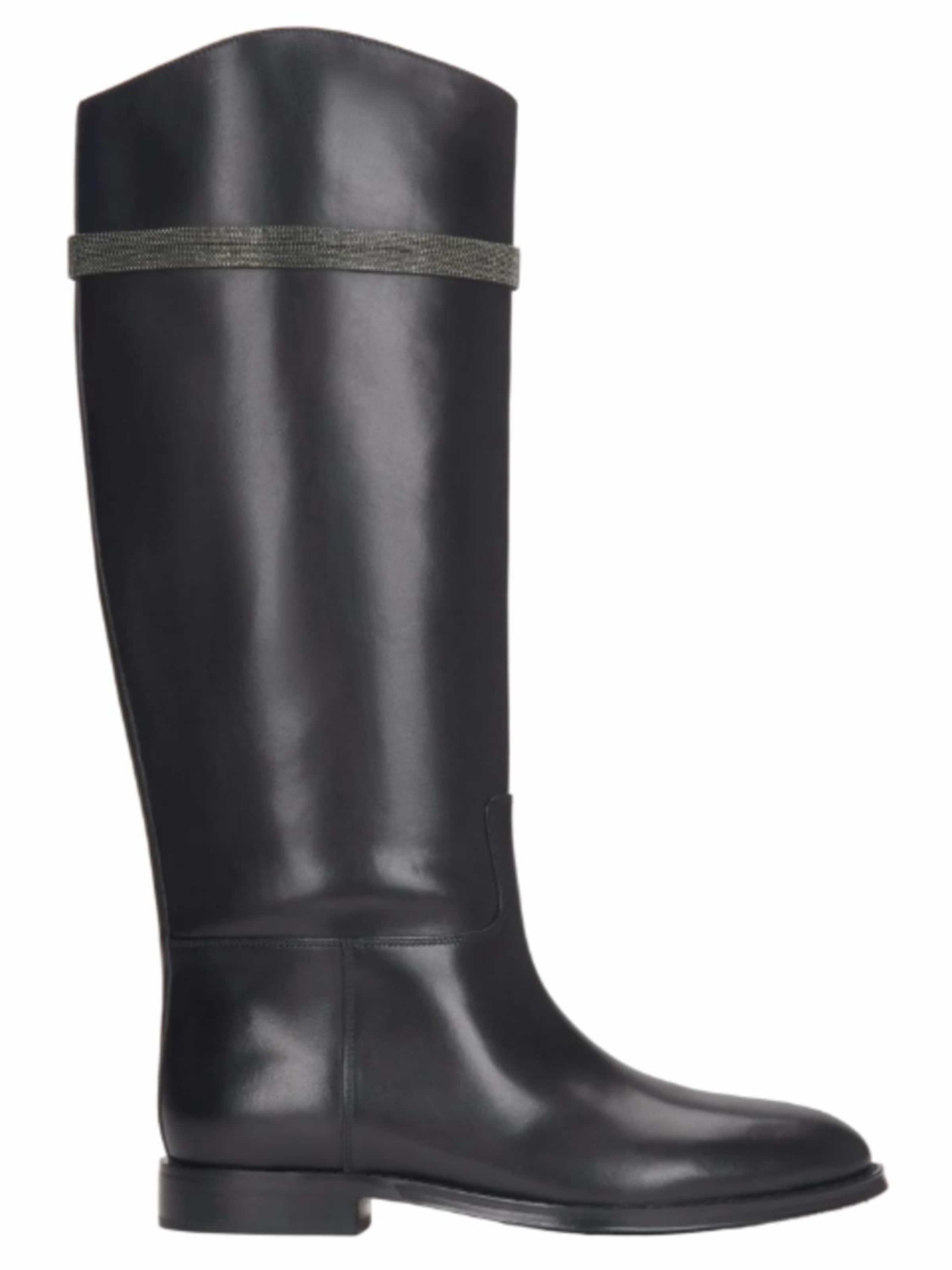 Boots '004-100' di Estro in nero: frontale