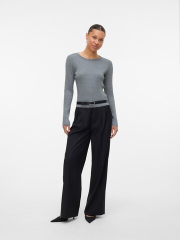 VERO MODA Sweter 'VMSILJE' w kolorze szary: przód