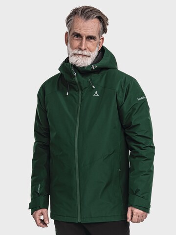 Schöffel Outdoorjas 'Wildkar' in Groen: voorkant
