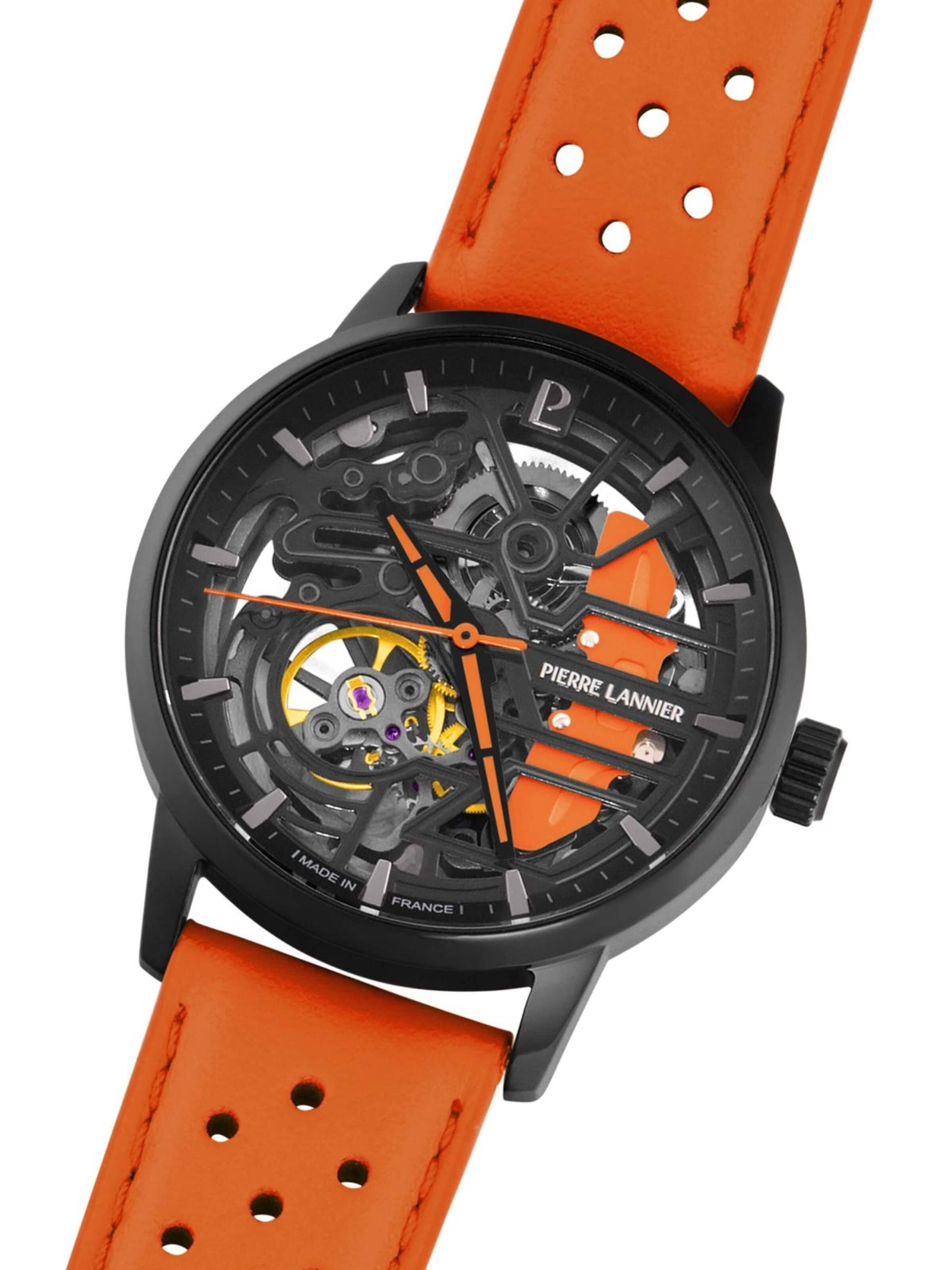 Pierre Lannier Analogové hodinky 'Automatic watch Paddock' – černá