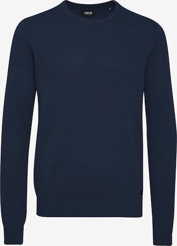 !Solid Sweater 'Karl' in Blue: front