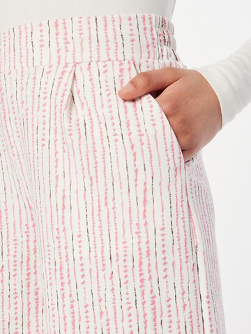 ICHI Loose fit Trousers 'Kate' in White