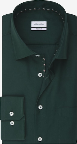 SEIDENSTICKER Business Shirt ' Regular ' in Green: front