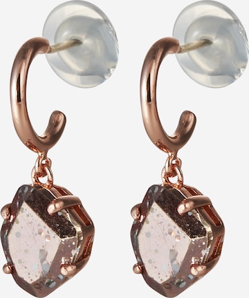 Boucles d'oreilles Kate Spade en or : devant