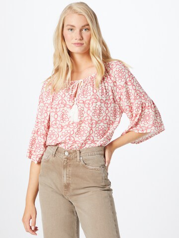 Zwillingsherz Blus 'Hippie' i rosa: framsida