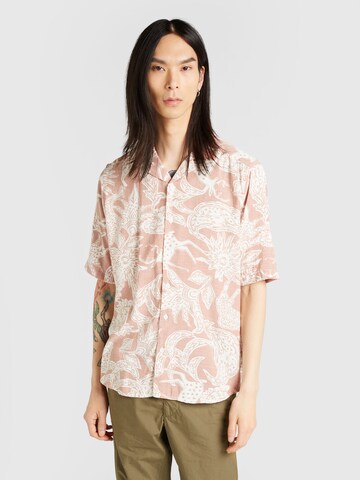 Only & Sons Comfort fit Overhemd 'DEN' in Roze: voorkant