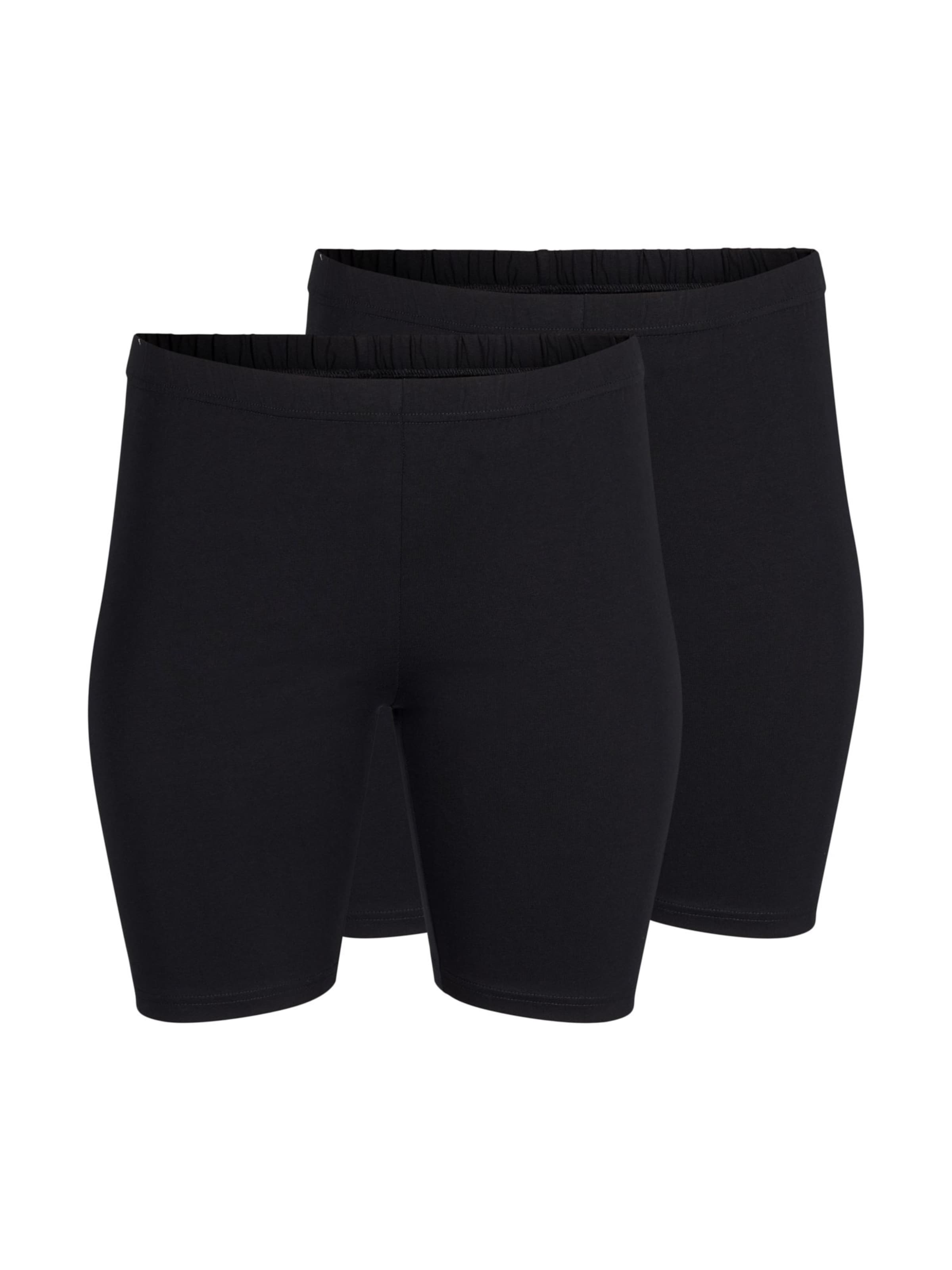 Flash by Zizzi Skinny Fit Клин 'Flea' в черно: отпред