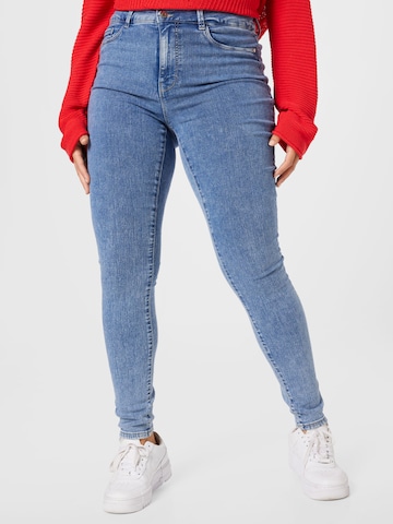 ONLY Carmakoma Skinny Jeans in Blue: front