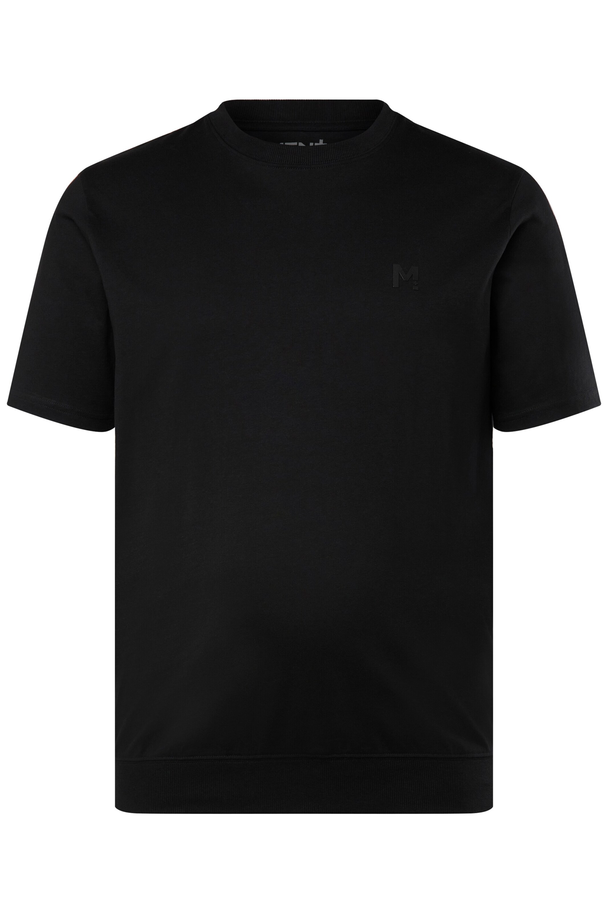 Men Plus T-Shirt in Schwarz: Vorderseite