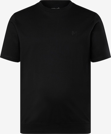 Men Plus T-Shirt in Schwarz: Vorderseite