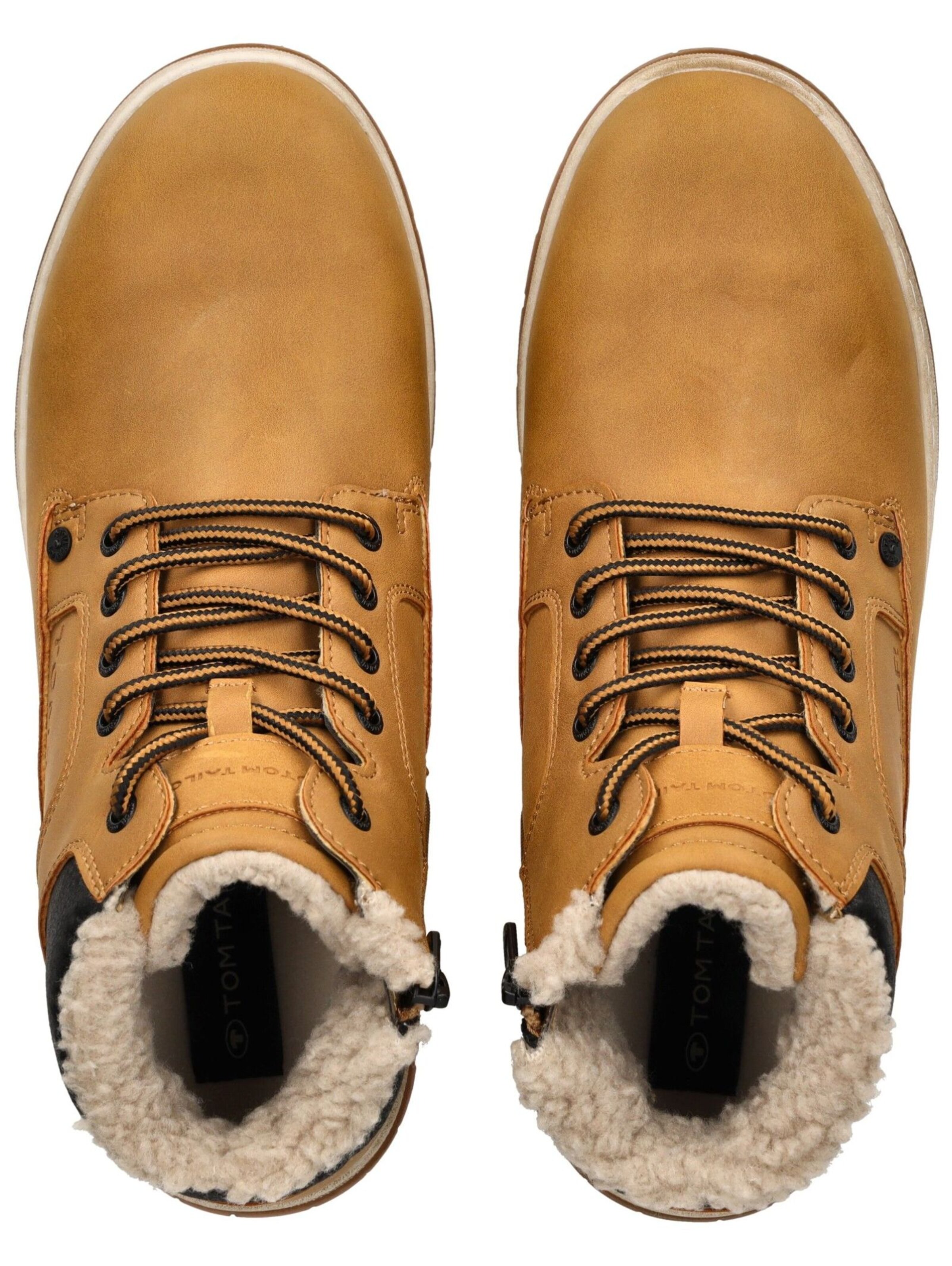 TOM TAILOR Schnürboots in Braun