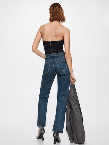 MANGO Regular Jeans 'Evelyn' i blå