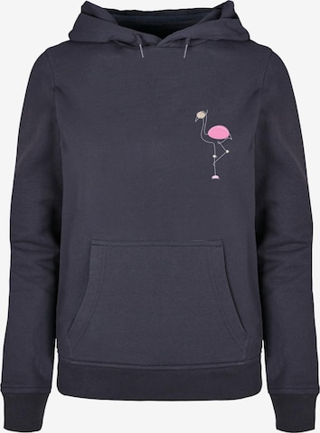 Merchcode Sweatshirt 'Flamingo' in Blue: front