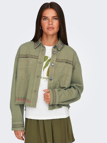 ONLY Jacke 'ONLPRIME' in Grün: Vorderseite