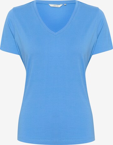 Cream T-Shirt 'Naia' in Blau: predná strana