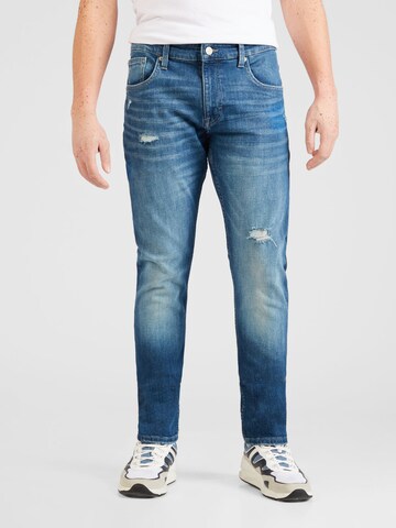 Regular Jeans 'Rick' de la QS pe albastru: față