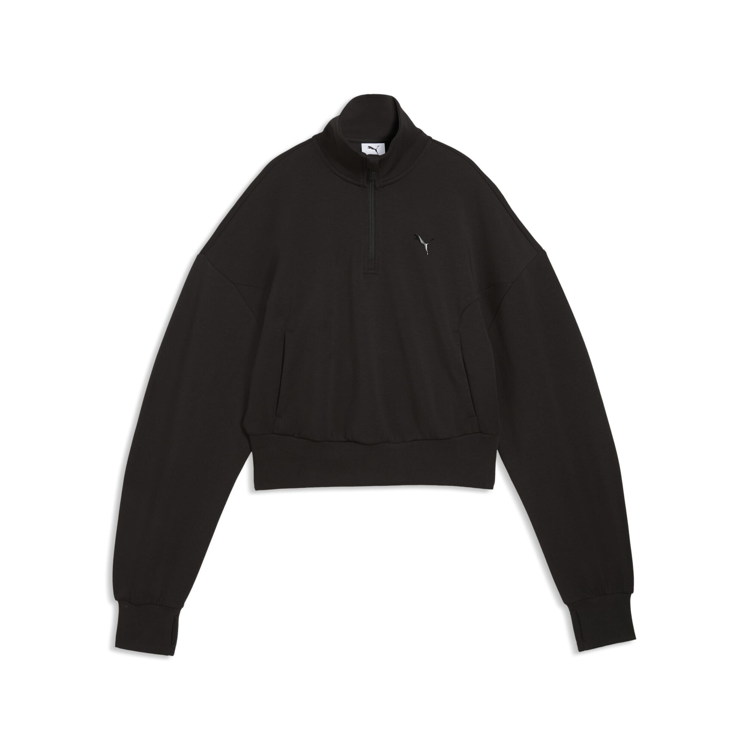 PUMA Sportsweatshirt 'Pumatech Sense' in Schwarz: Vorderseite