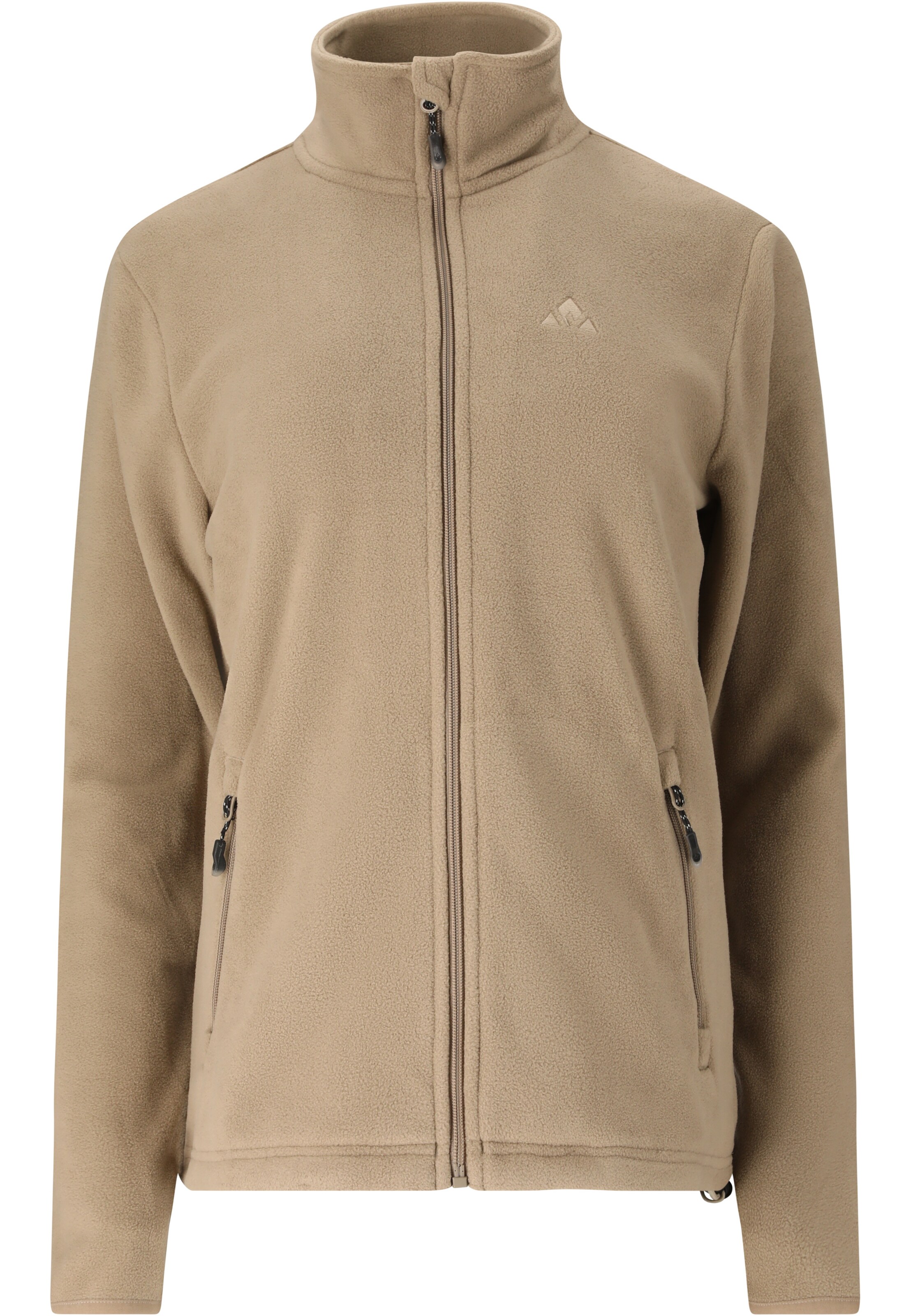 Whistler Athletic fleece jacket 'Cocoon' in Beige: front