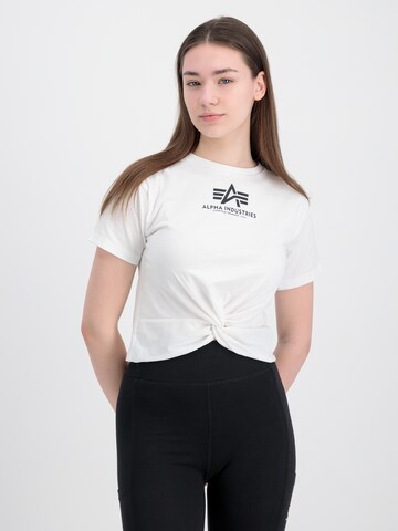 ALPHA INDUSTRIES - Camiseta en blanco: frente