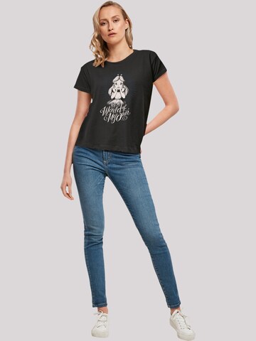 F4NT4STIC Shirt 'Disney Alice im Wunderland In A World Of My Own' in Zwart