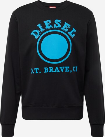 Sweat-shirt 'GINN' DIESEL en noir : devant