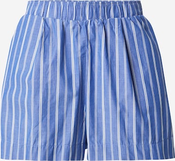 Largi Pantaloni 'Transit' de la Gina Tricot pe albastru: față