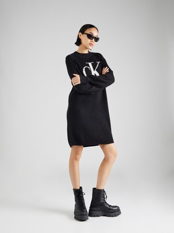 Robes en maille Calvin Klein Jeans en noir