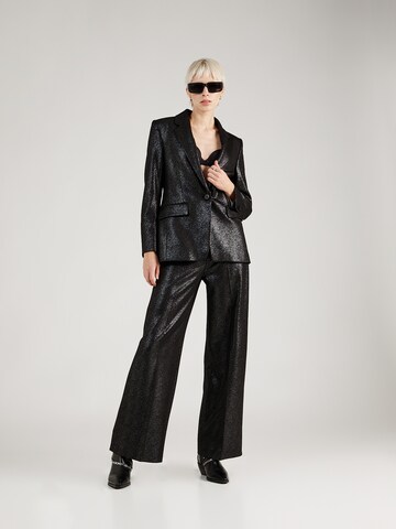 DRYKORN Wide leg Pleat-Front Pants 'Before' in Black