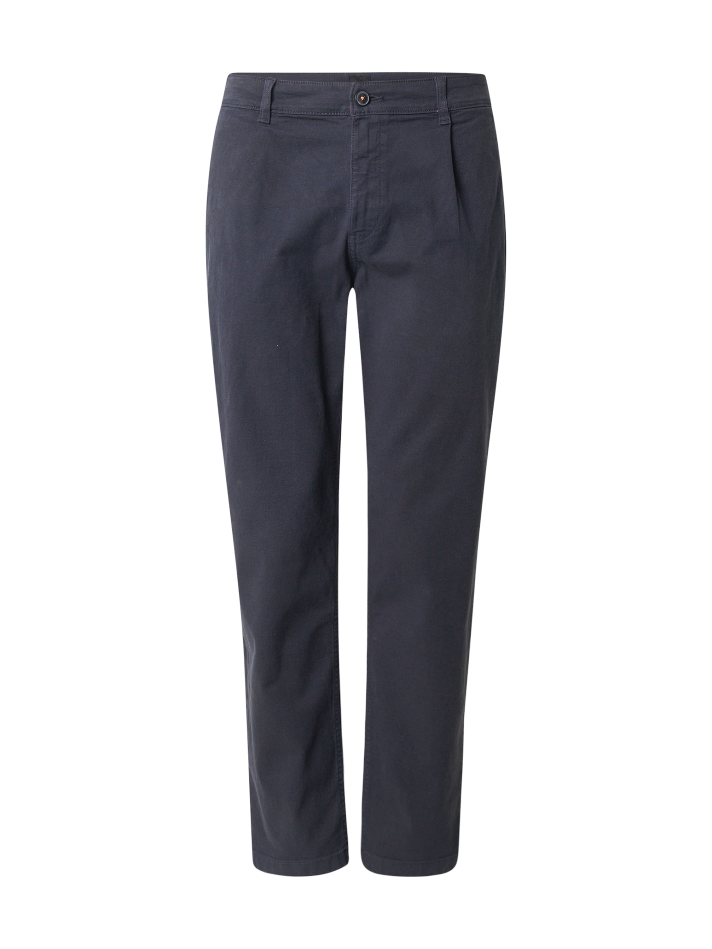 BOSS Regular Chino Pants in Blue: front