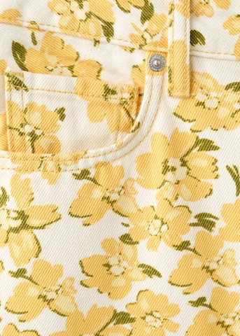MANGO Loosefit Jeans in Gelb