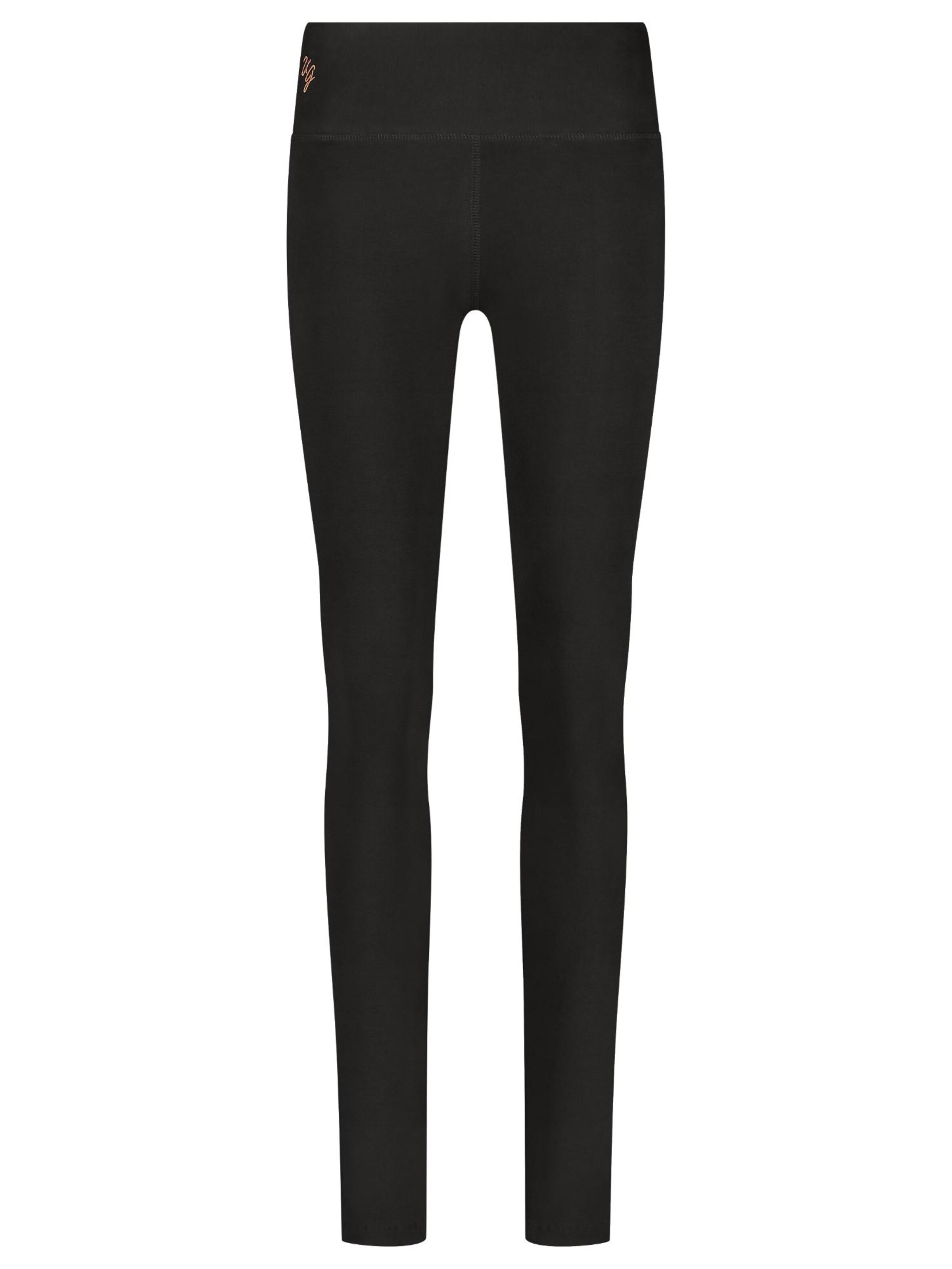 Urban Goddess Yoga & Activewear Slim fit Leggings 'Bhaktified Yoga, Sports and Pilates' in Black: front