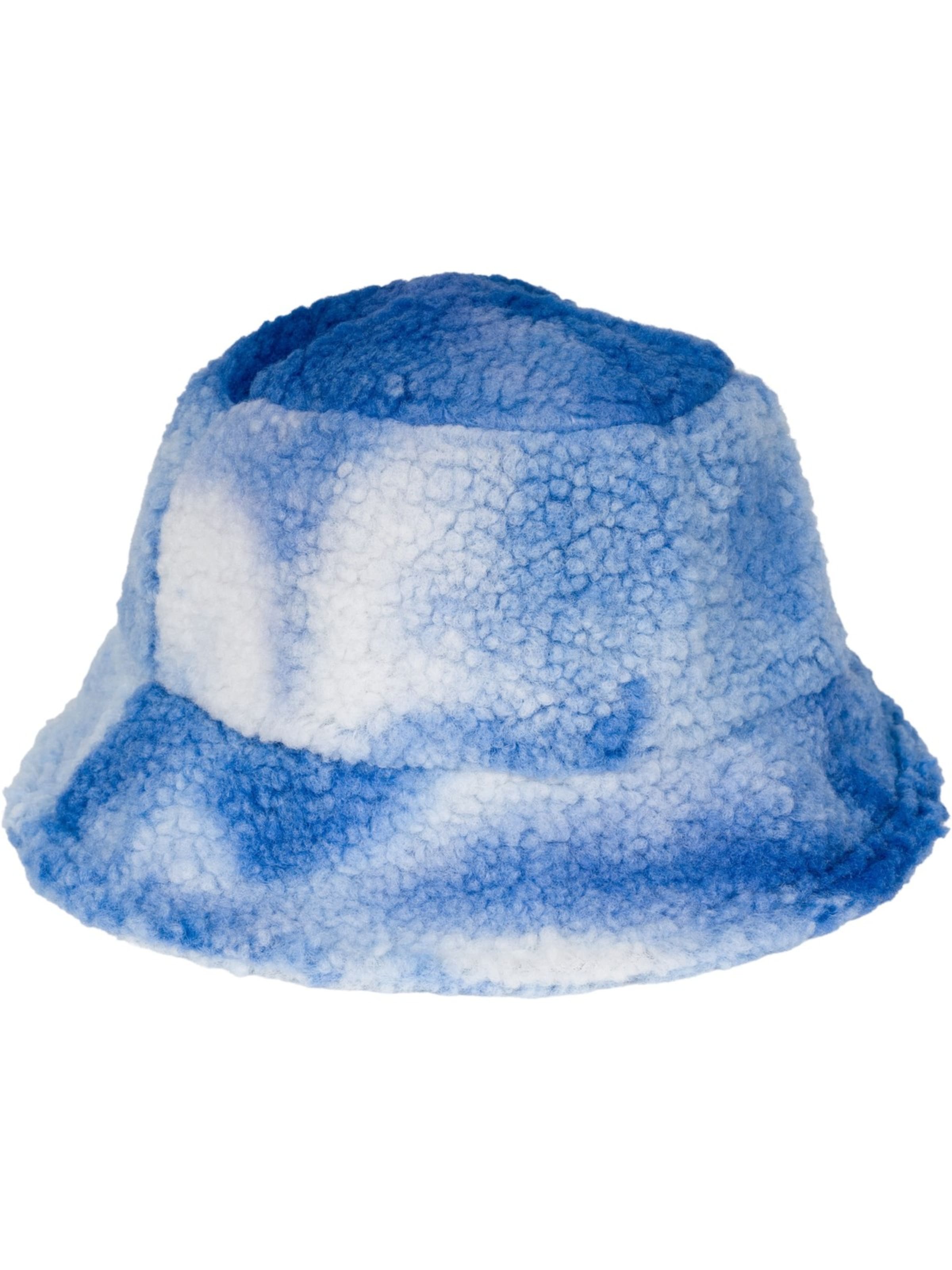 styleBREAKER Hat 'Teddyfell Fischerhut Ombré' in Blue
