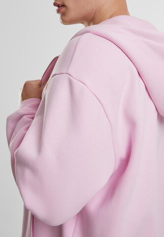 Urban Classics Sweat jacket in Pink