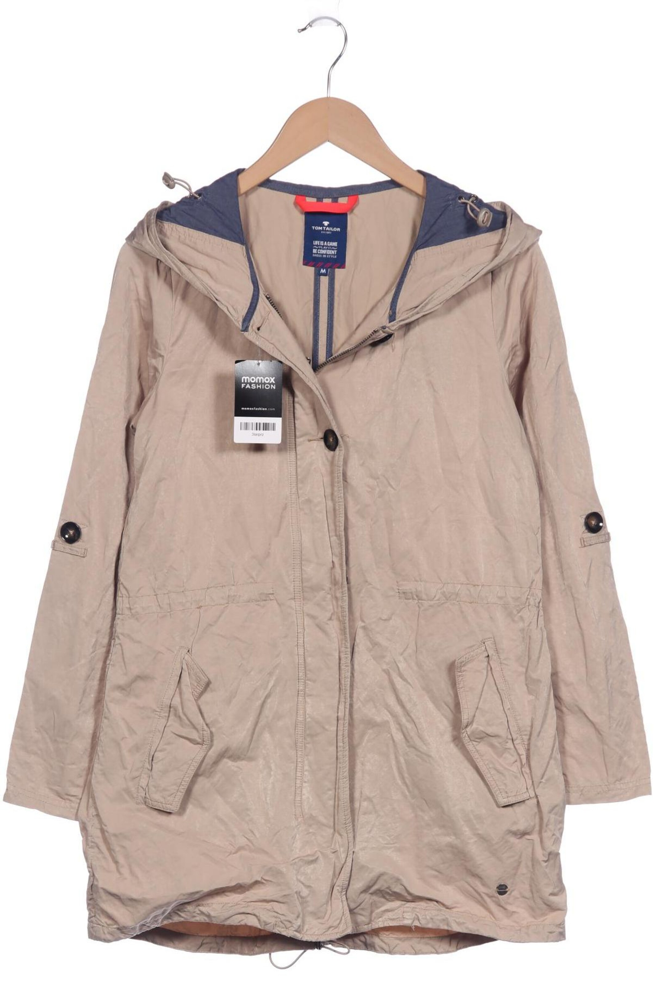 TOM TAILOR Jacket & Coat in M in Beige: front
