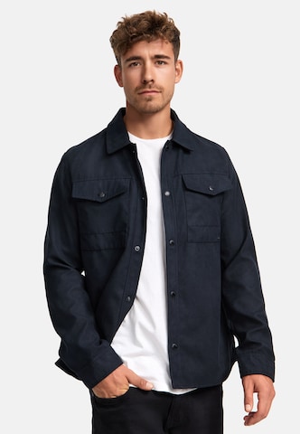 Coupe regular Chemise ' INFinny ' INDICODE JEANS en noir : devant