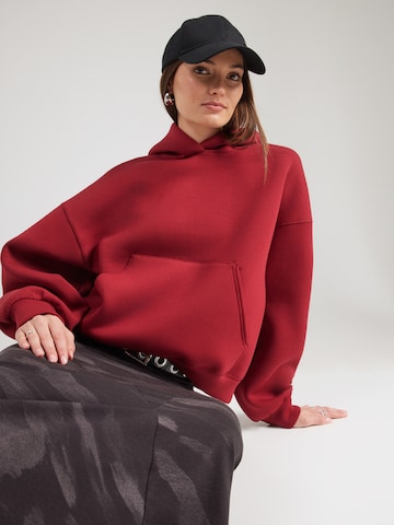 WEEKDAY Sweatshirt 'Petra' i röd: framsida