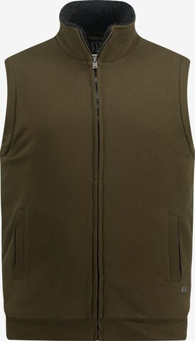 JP1880 Bodywarmer in Groen: voorkant