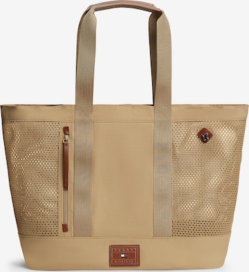 Cabas TOMMY HILFIGER en beige : devant