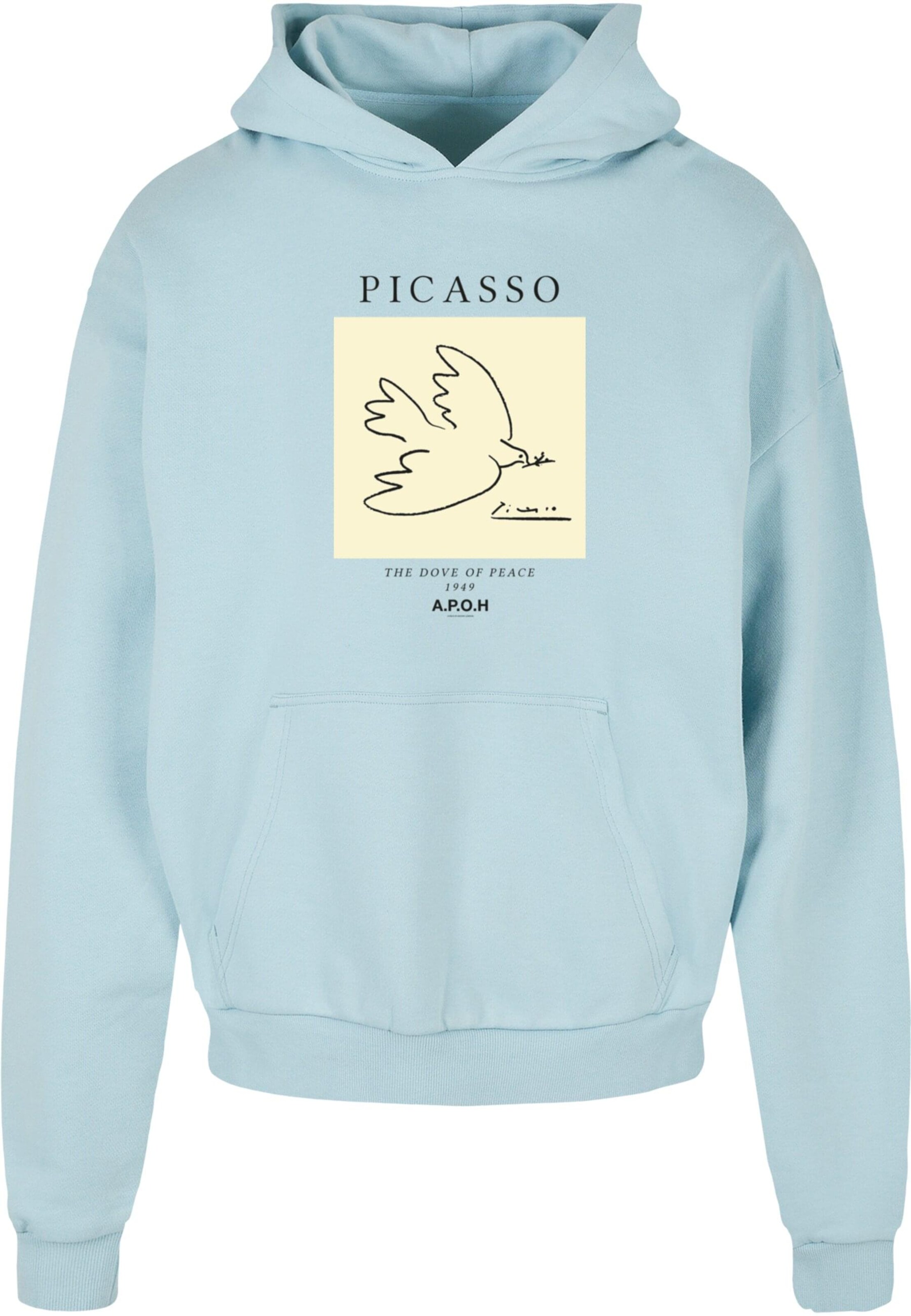 Merchcode Sweatshirt 'APOH - Picasso Dove' in Blauw: voorkant