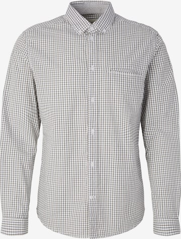 TOM TAILOR Button Up Shirt in White: front