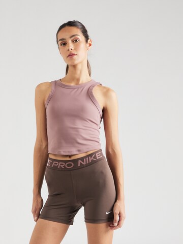 NIKE Sporttop 'ONE' in Lila: voorkant