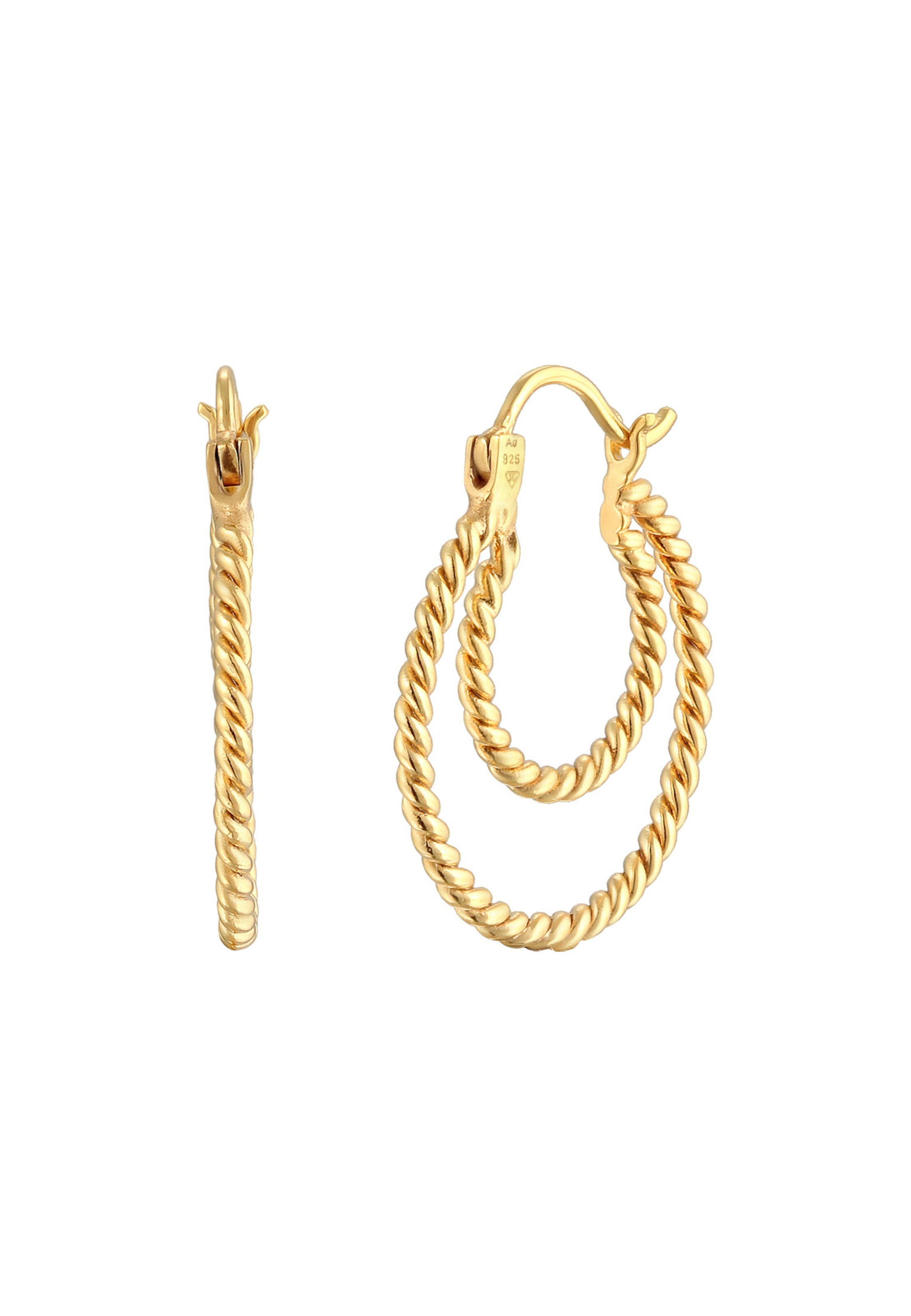 ELLI Ohrringe in Gold: Vorderseite