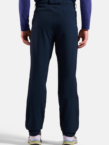 ODLO Slim fit Outdoor trousers 'ASCENT' in Blue