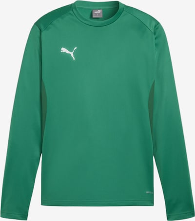 PUMA Sweatshirt de desporto 'teamGOAL' em verde / branco, Vista do artigo