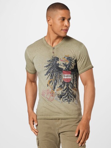 STOCKERPOINT Klederdracht shirt in Bruin: voorkant