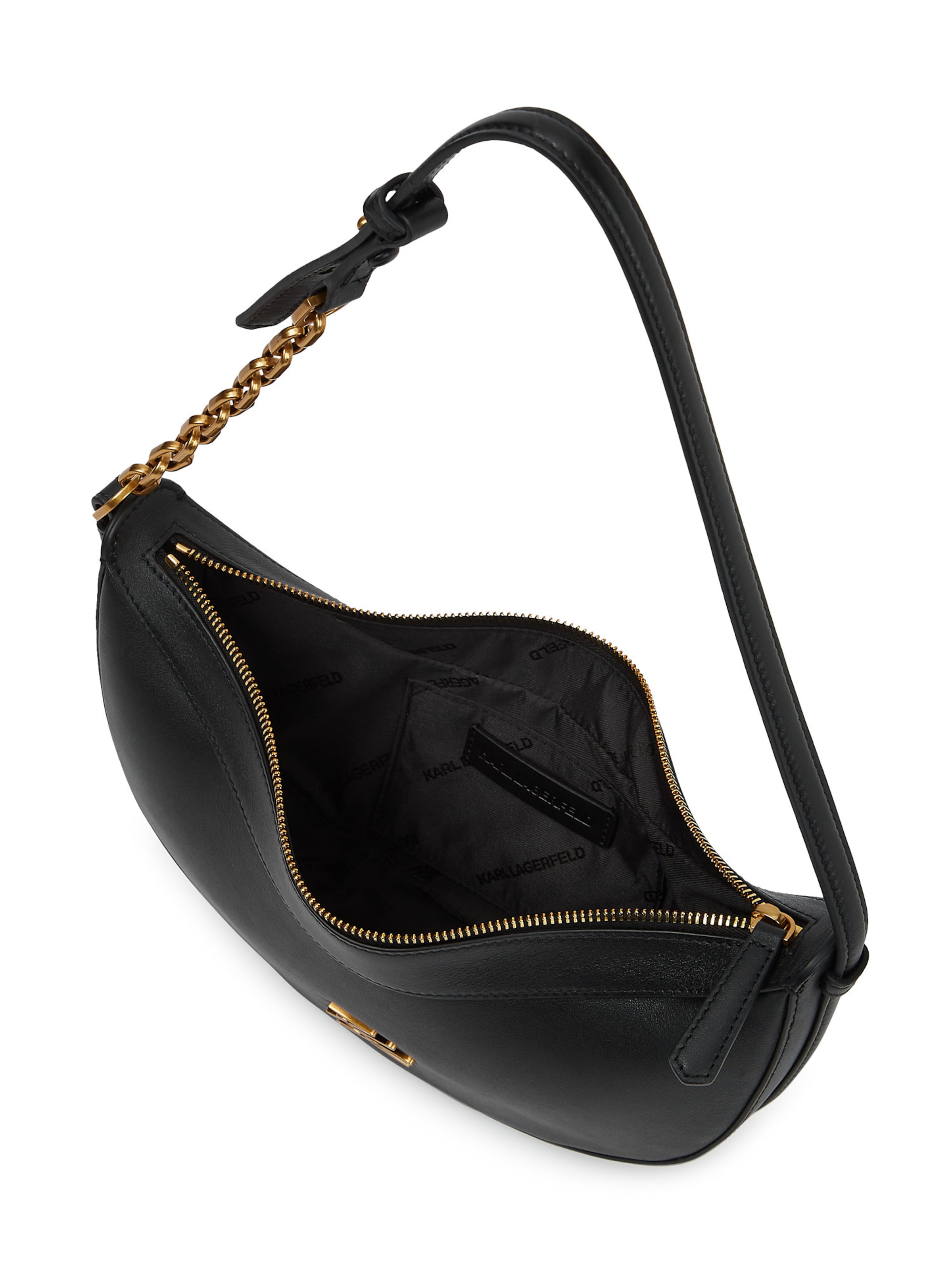 Karl Lagerfeld Чанта за през рамо 'AUTOGRAPH' в черно