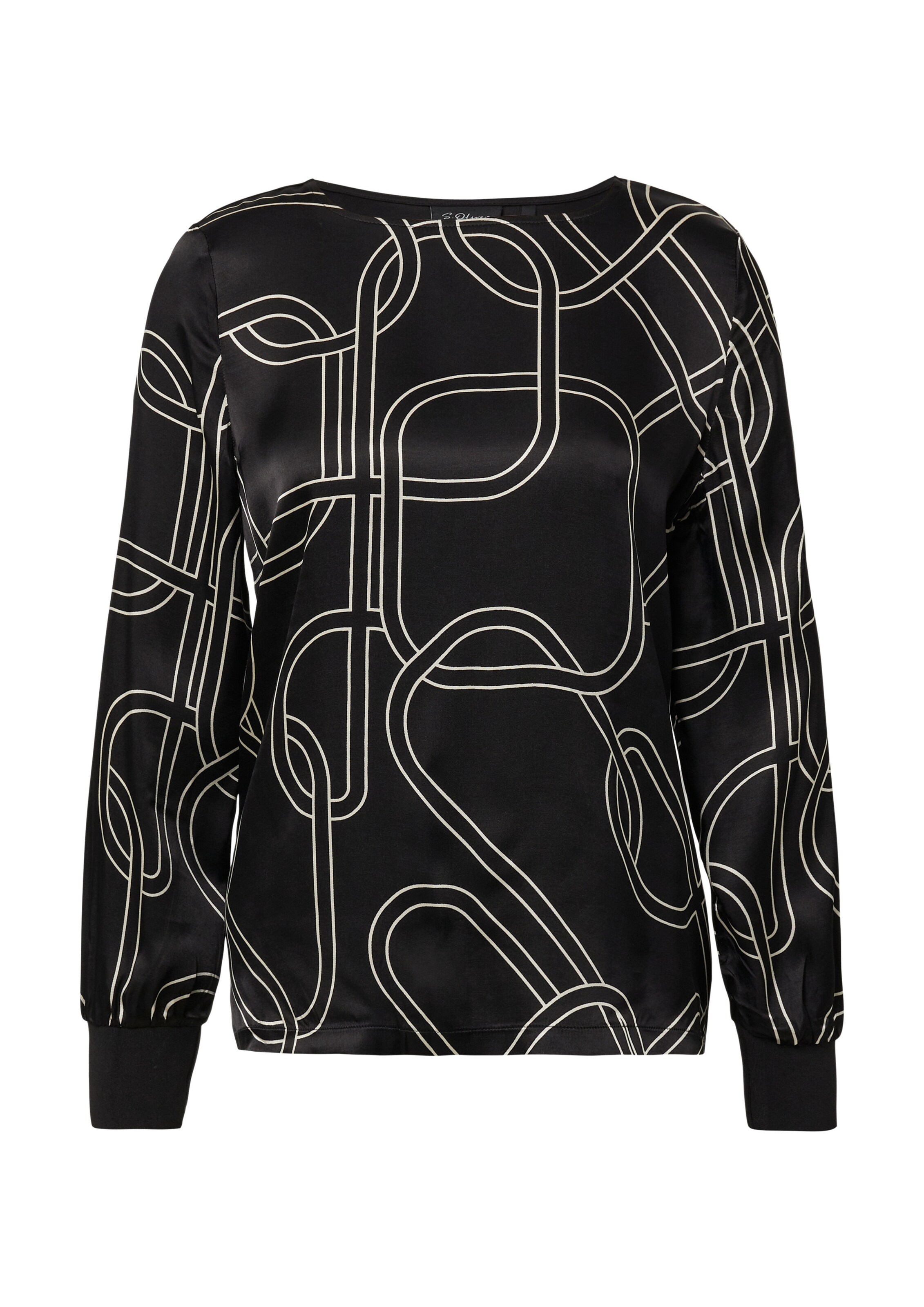 T-shirt s.Oliver en noir : devant