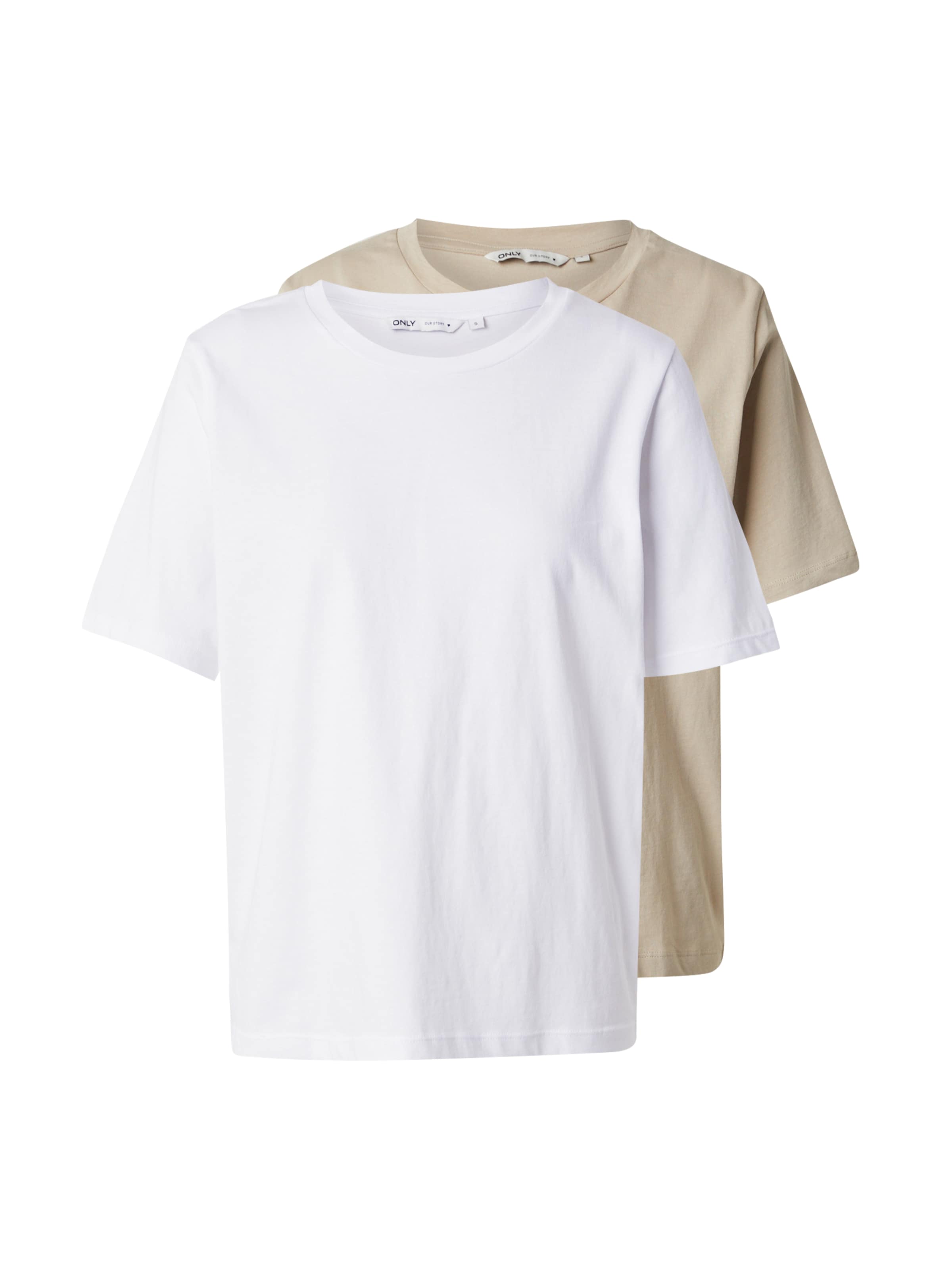 ONLY Футболка 'ONLOnly' в Бежевый: спереди