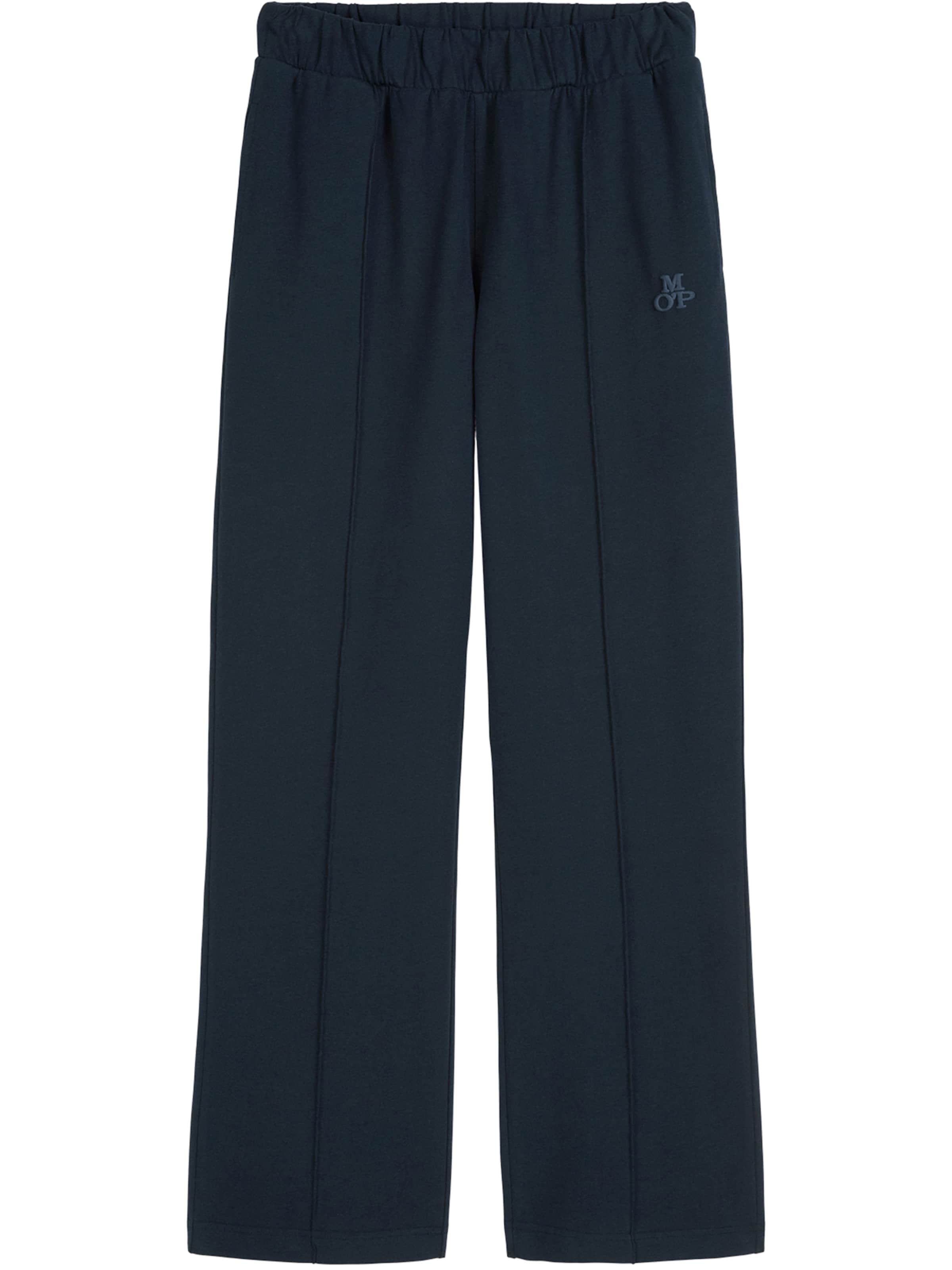 Marc O'Polo Pyjamahose ' Heavy Jersey ' in Blau: Vorderseite